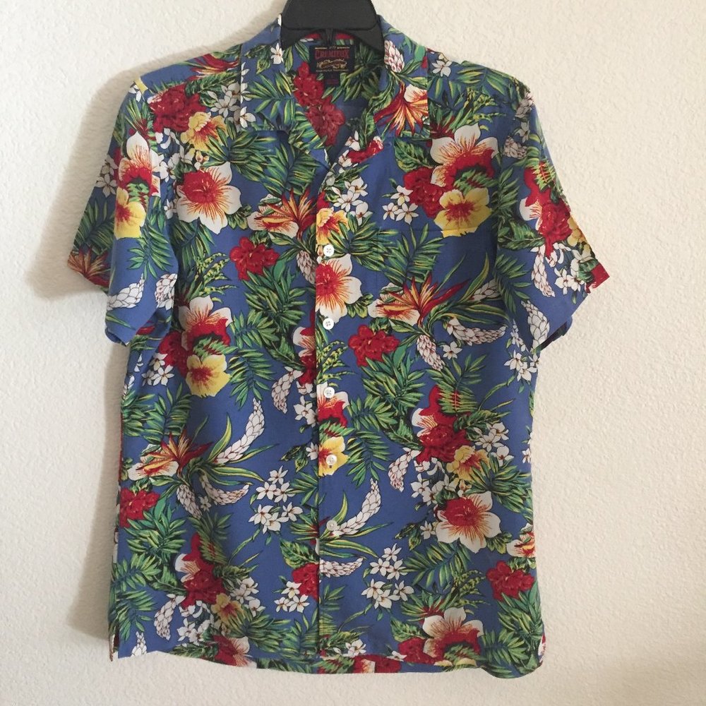 Men's CREMIEUX Hawaiian Single Pocket Button Down Shirt